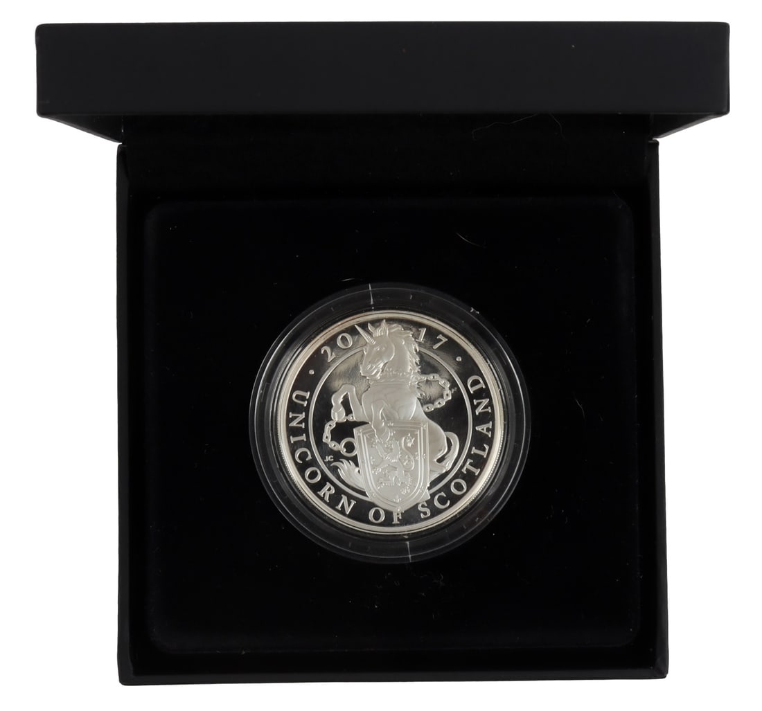 .999 FINE SILVER UNICORN QUEENS BEAST 1 OZT COIN (1 of 5)