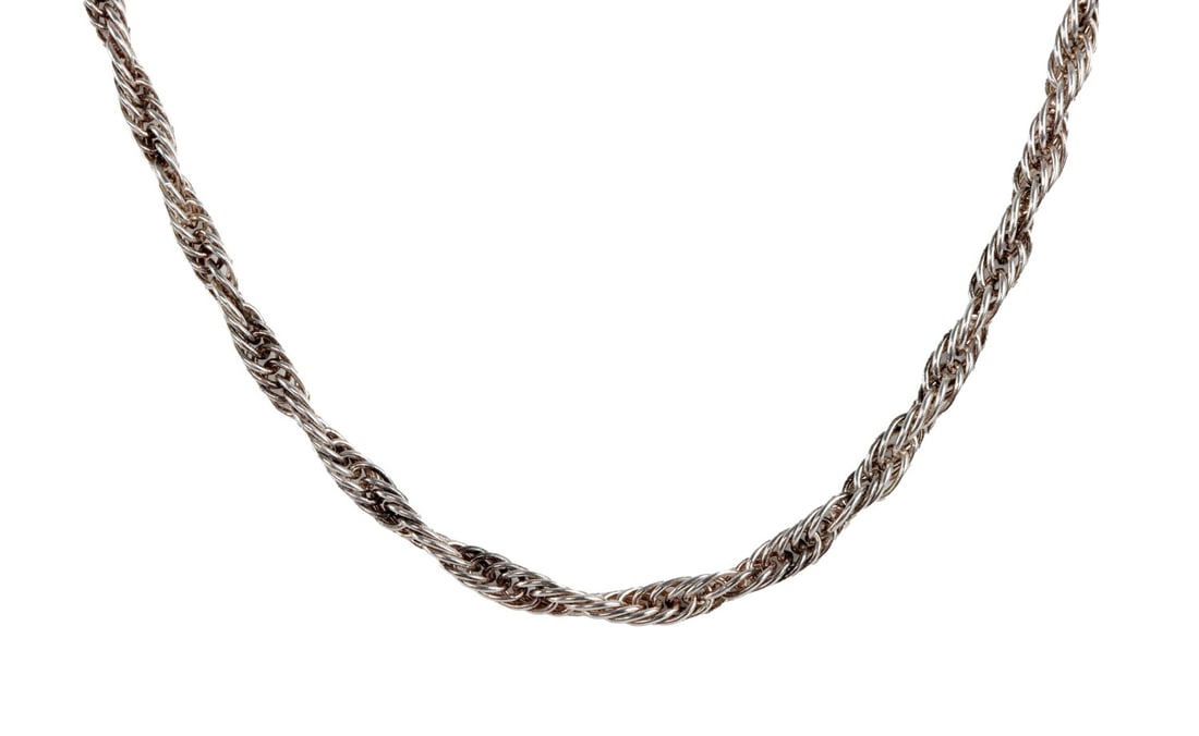 925 STERLING SILVER TWIST CHAIN 20 INCHES (1 of 6)