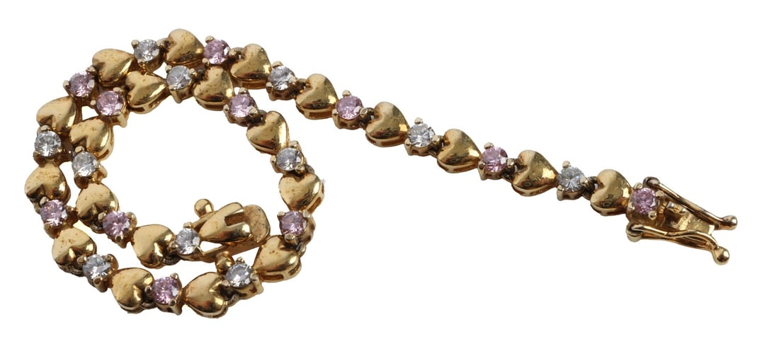 .925 STERLING SILVER BRACELET AMETHYST (1 of 7)