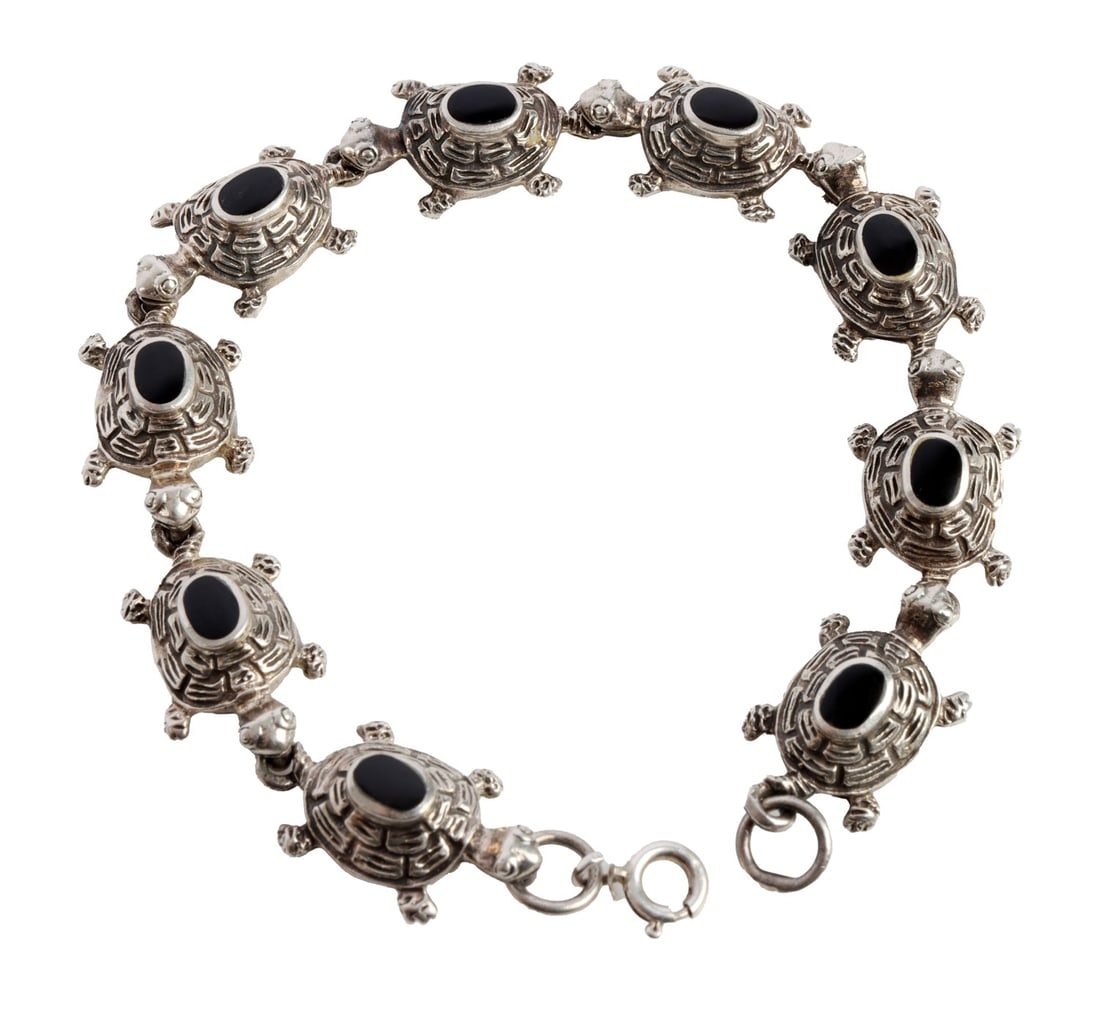 .925 STERLING SILVER TURTLE BRACELET (1 of 6)