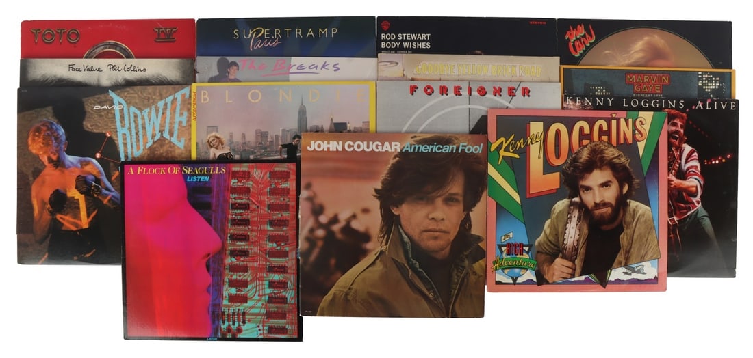 80S POP & ROCK HIT VINYL RECORD LOT OF 15 (1 of 4)