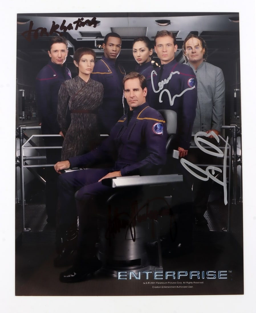 STAR TREK ENTERPRISE SIGNED CAST PHOTO COA (1 of 6)