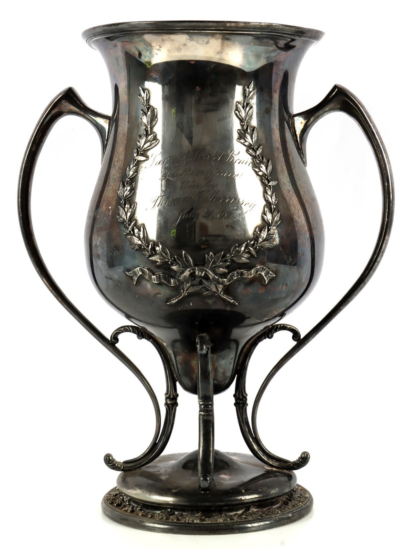 TROPHY FOR 1909 TROTTING RACE THOMAS J MORRISSEY (1 of 9)