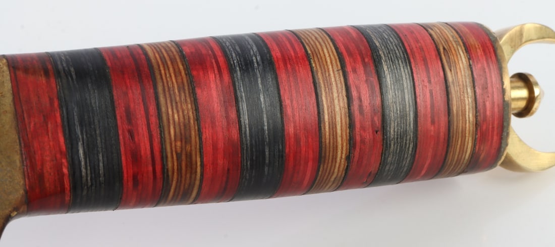 DAMASCUS PATTERN FIGHTING DAGGER - 10