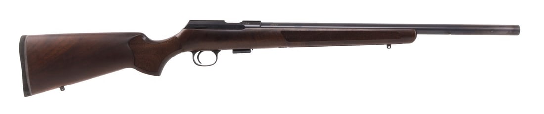 CZ 457 VARMINT .22 LR LEFT HAND BOLT ACTION RIFLE: New in box CZ 457 Varmint LH (Left Hand) bolt-action rimfire rifle. Barrel length 20 inches, threaded 1/2x28. Black nitride finish, Turkish walnut stock. Receiver has 11mm dovetail for scope ring