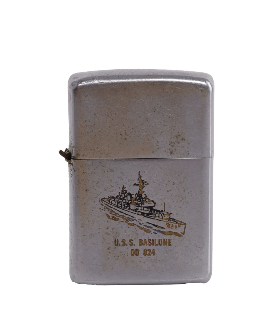 US NAVY USS BASILONE DD 824 ZIPPO LIGHTER (1 of 7)
