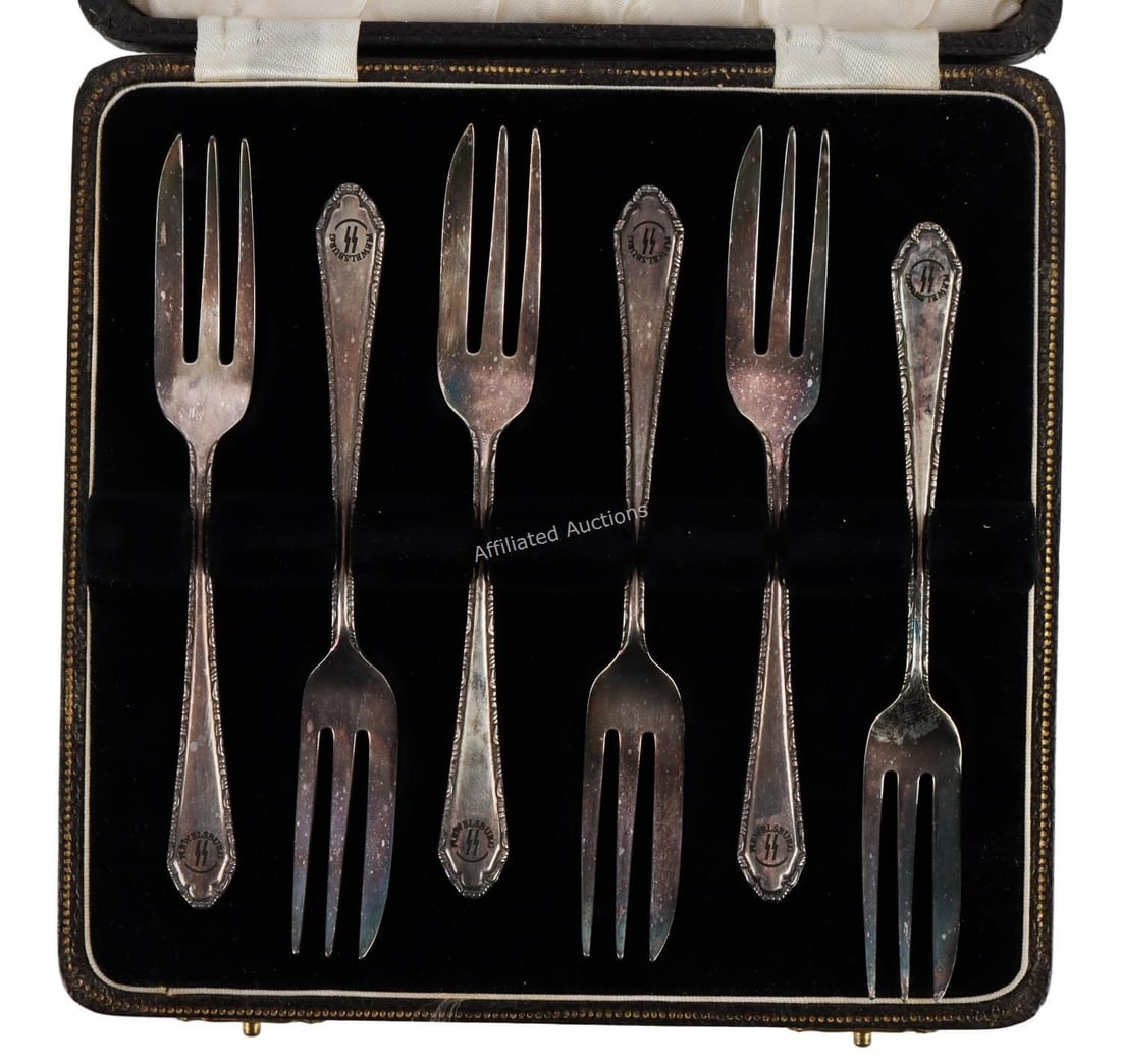WWII GERMAN THIRD REICH SS BRANDED SILVERWARE (1 of 8)