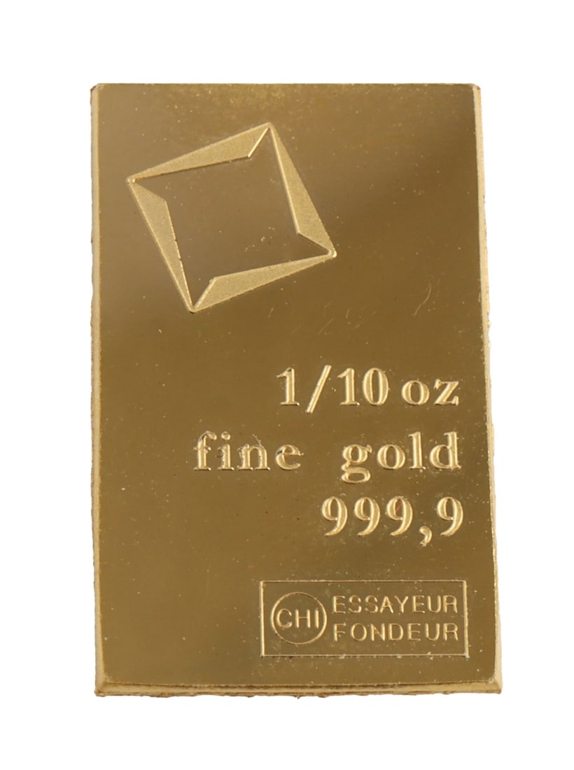 1/10 TROY OUNCE VALCAMBI SUISSE GOLD BAR (1 of 2)