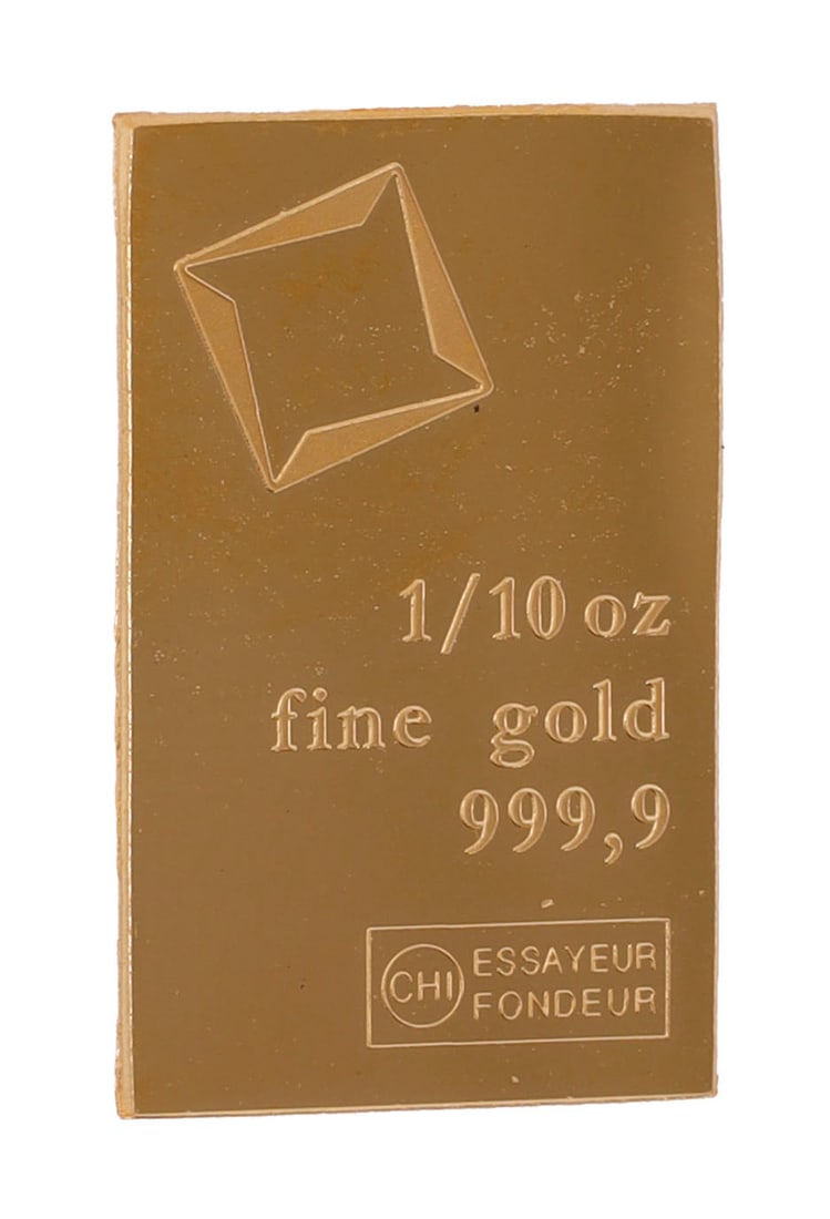 1/10 TROY OUNCE VALCAMBI SUISSE GOLD BAR (1 of 2)