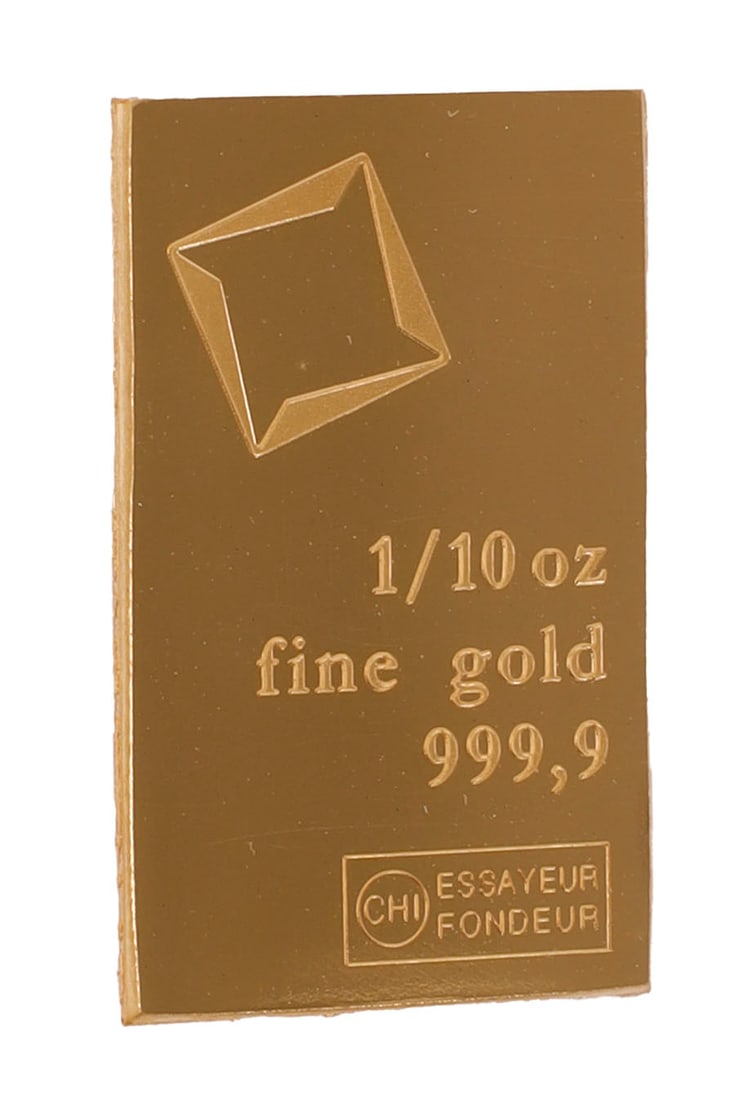 1/10 TROY OUNCE VALCAMBI SUISSE GOLD BAR (1 of 2)