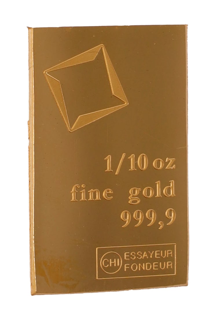 1/10 TROY OUNCE VALCAMBI SUISSE GOLD BAR (1 of 2)