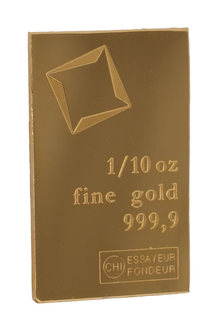 1/10 TROY OUNCE VALCAMBI SUISSE GOLD BAR (1 of 2)