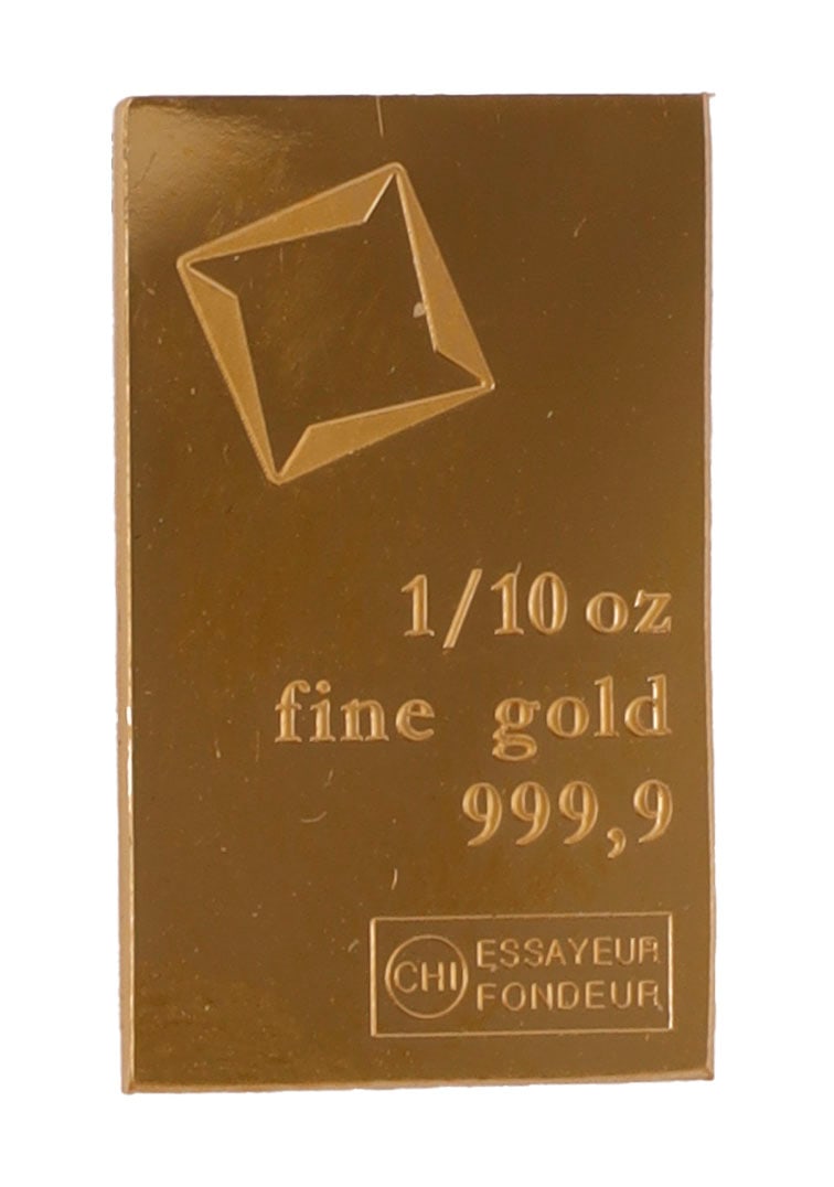 1/10 TROY OUNCE VALCAMBI SUISSE GOLD BAR (1 of 2)