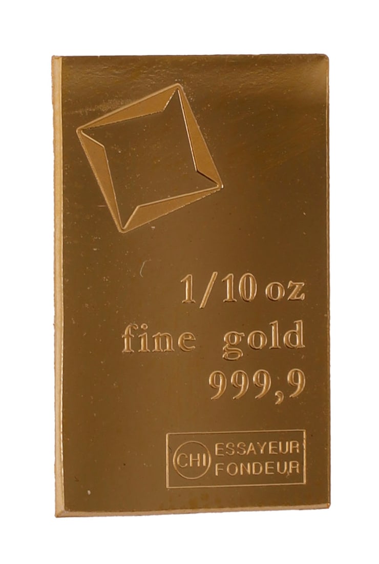 1/10 TROY OUNCE VALCAMBI SUISSE GOLD BAR (1 of 2)
