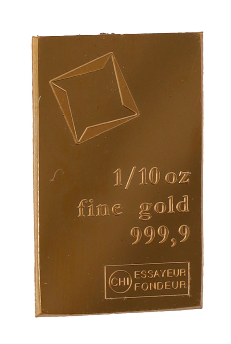 1/10 TROY OUNCE VALCAMBI SUISSE GOLD BAR (1 of 2)