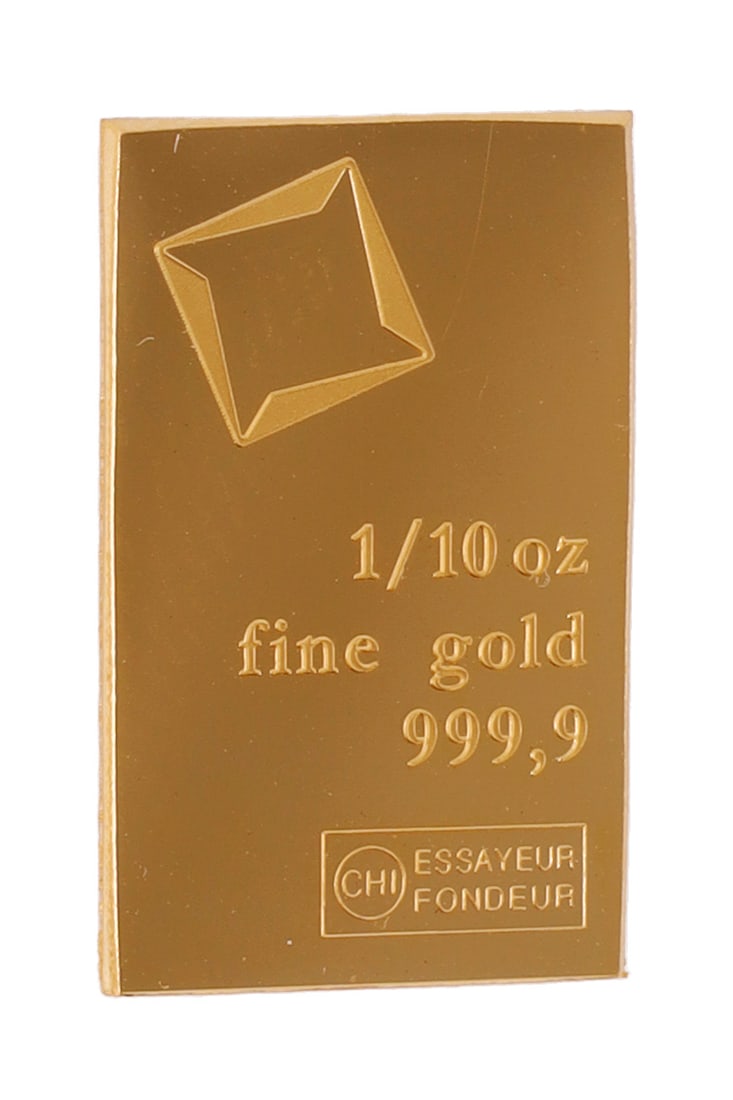 1/10 TROY OUNCE VALCAMBI SUISSE GOLD BAR (1 of 2)