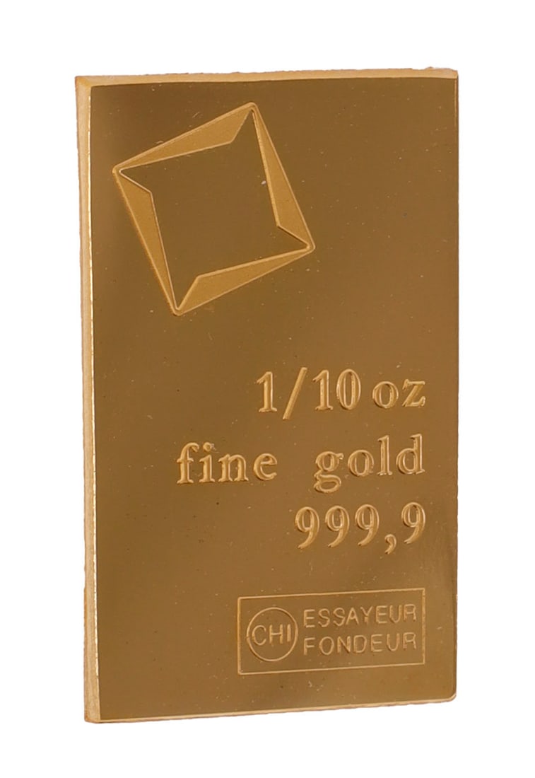1/10 TROY OUNCE VALCAMBI SUISSE GOLD BAR (1 of 2)