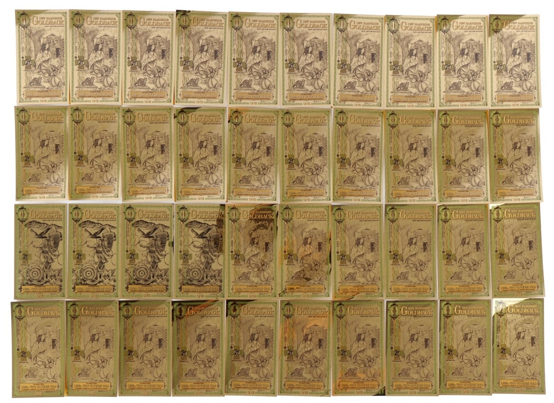 FORTY 1/1000 OZT 24KT $1 GOLDBACK CURRENCY (1 of 5)