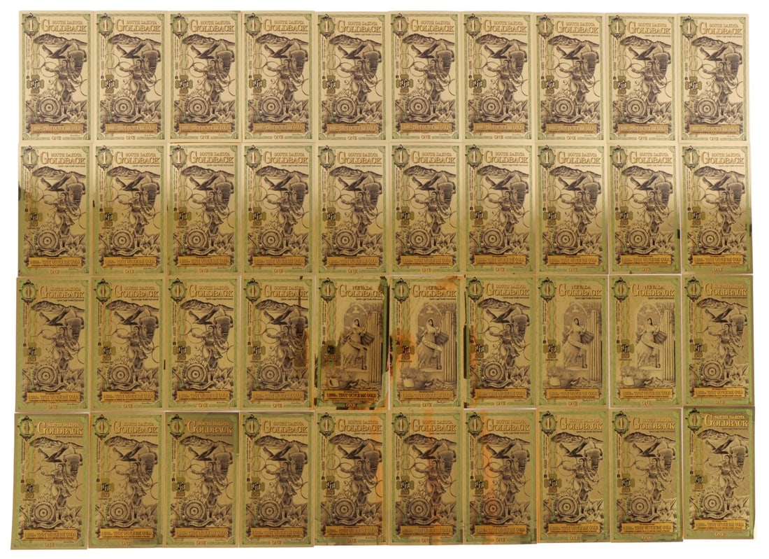 FORTY 1/1000 OZT 24KT $1 GOLDBACK CURRENCY (1 of 5)