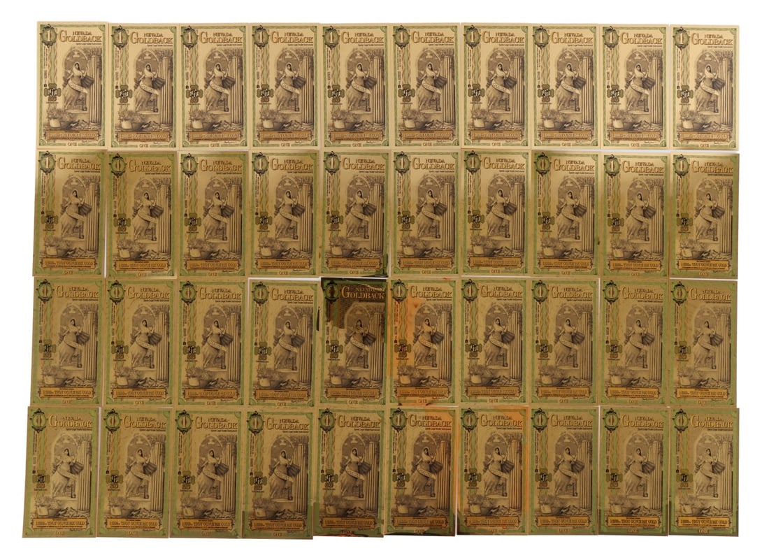 FORTY 1/1000 OZT 24KT $1 GOLDBACK CURRENCY (1 of 5)