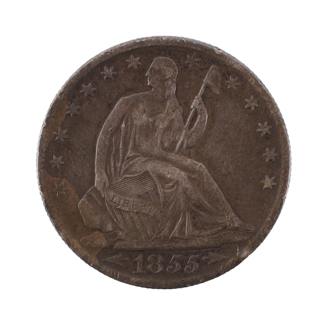 1855 O SEATED LIBERTY HALF DOLLAR (1 of 2)