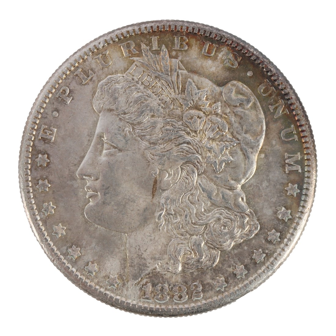 ONE US SILVER MORGAN DOLLAR 1882 D (1 of 3)
