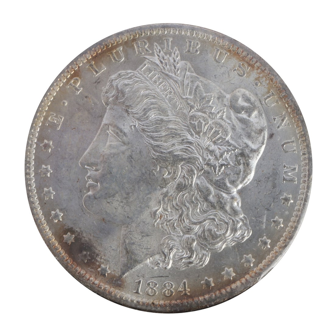 ONE US SILVER MORGAN DOLLAR 1884 NEW ORLEANS (1 of 3)