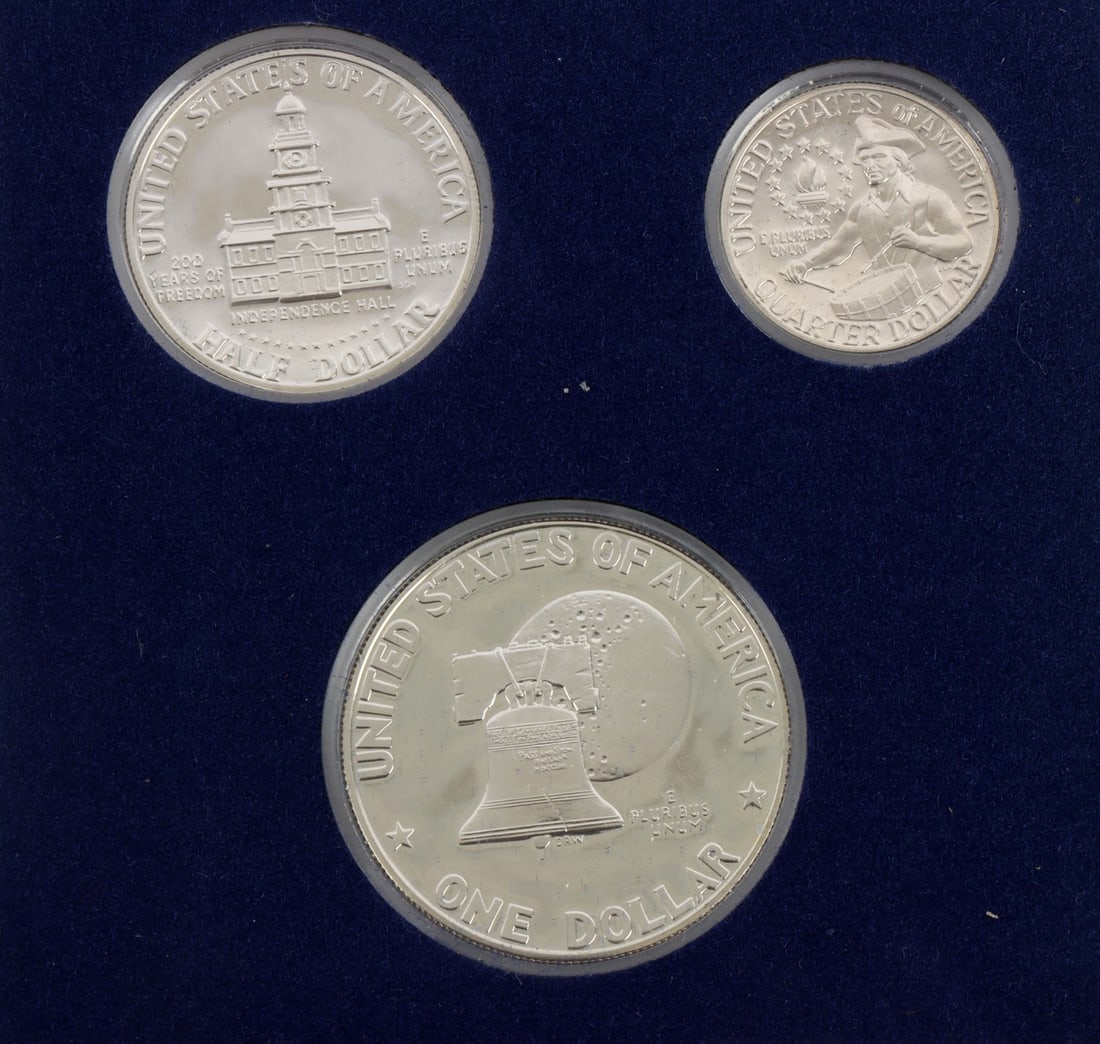 US BICENTENNIAL SILVER PROOF SET - 2