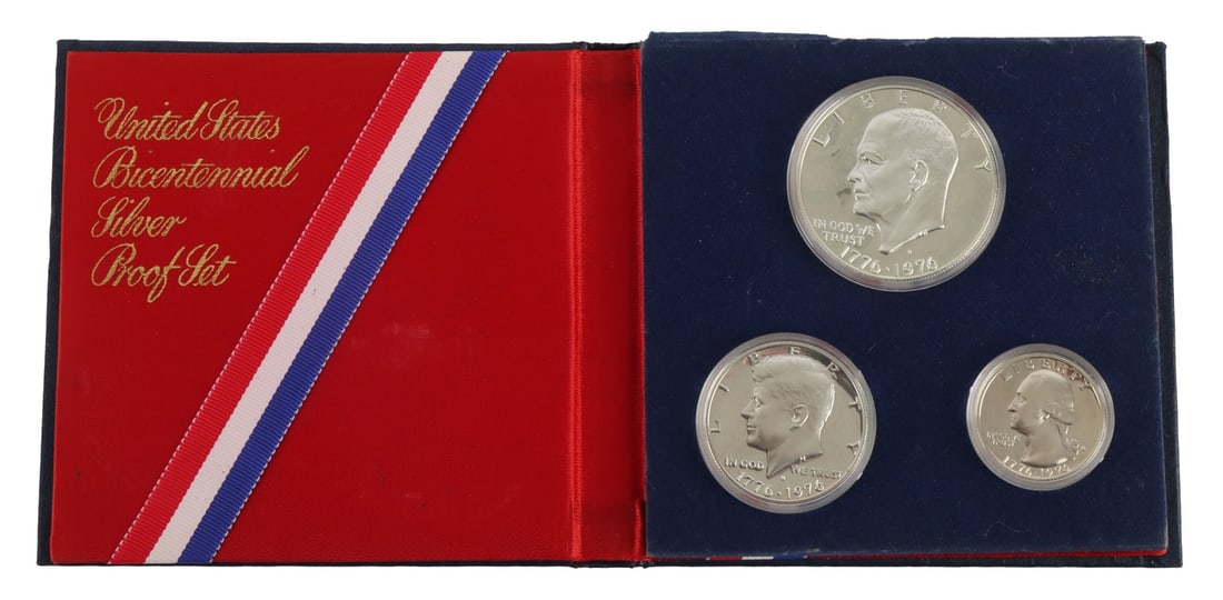 US BICENTENNIAL SILVER PROOF SET - 3