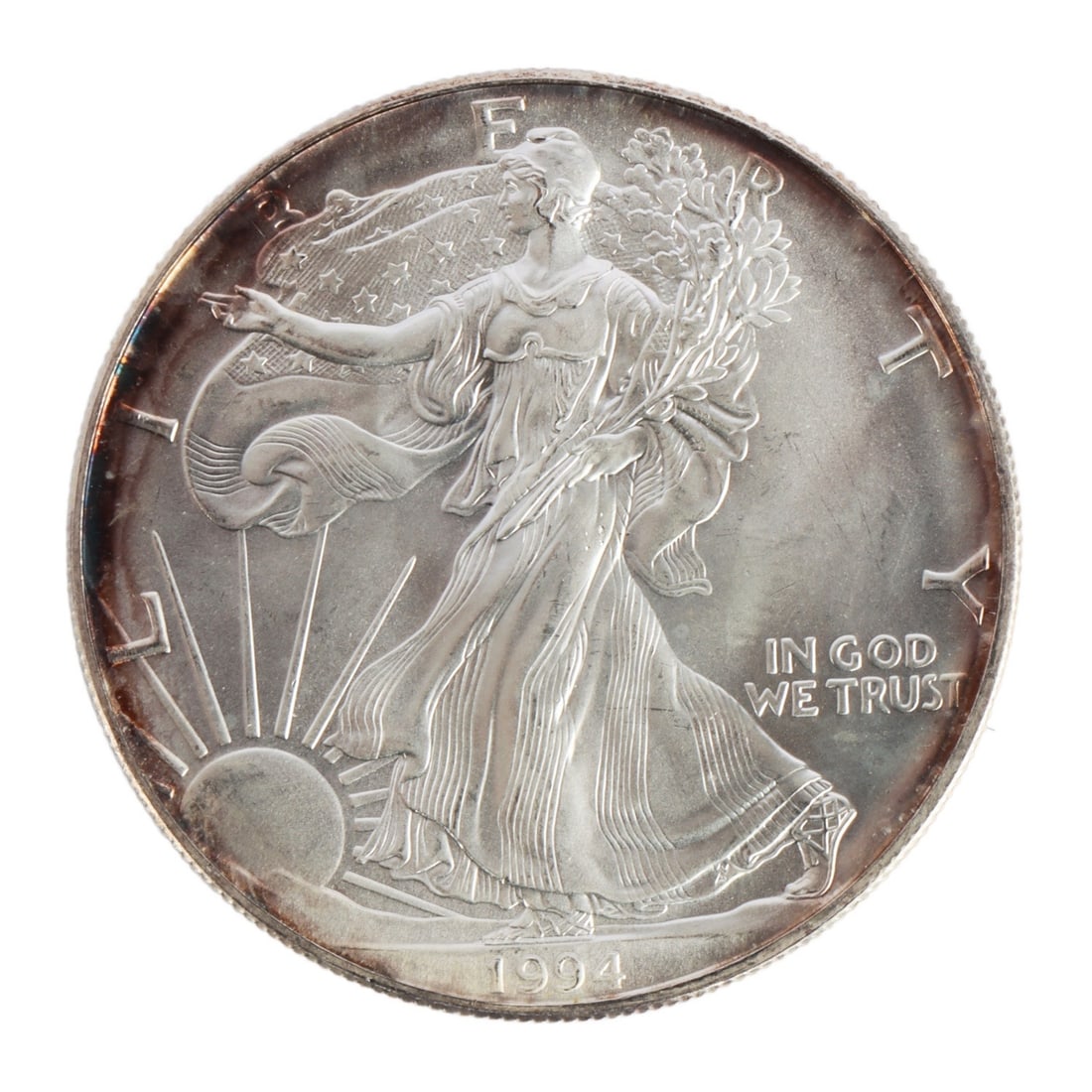 ONE US SILVER EAGLE 1 OZT .999 FINE SILVER COIN (1 of 2)
