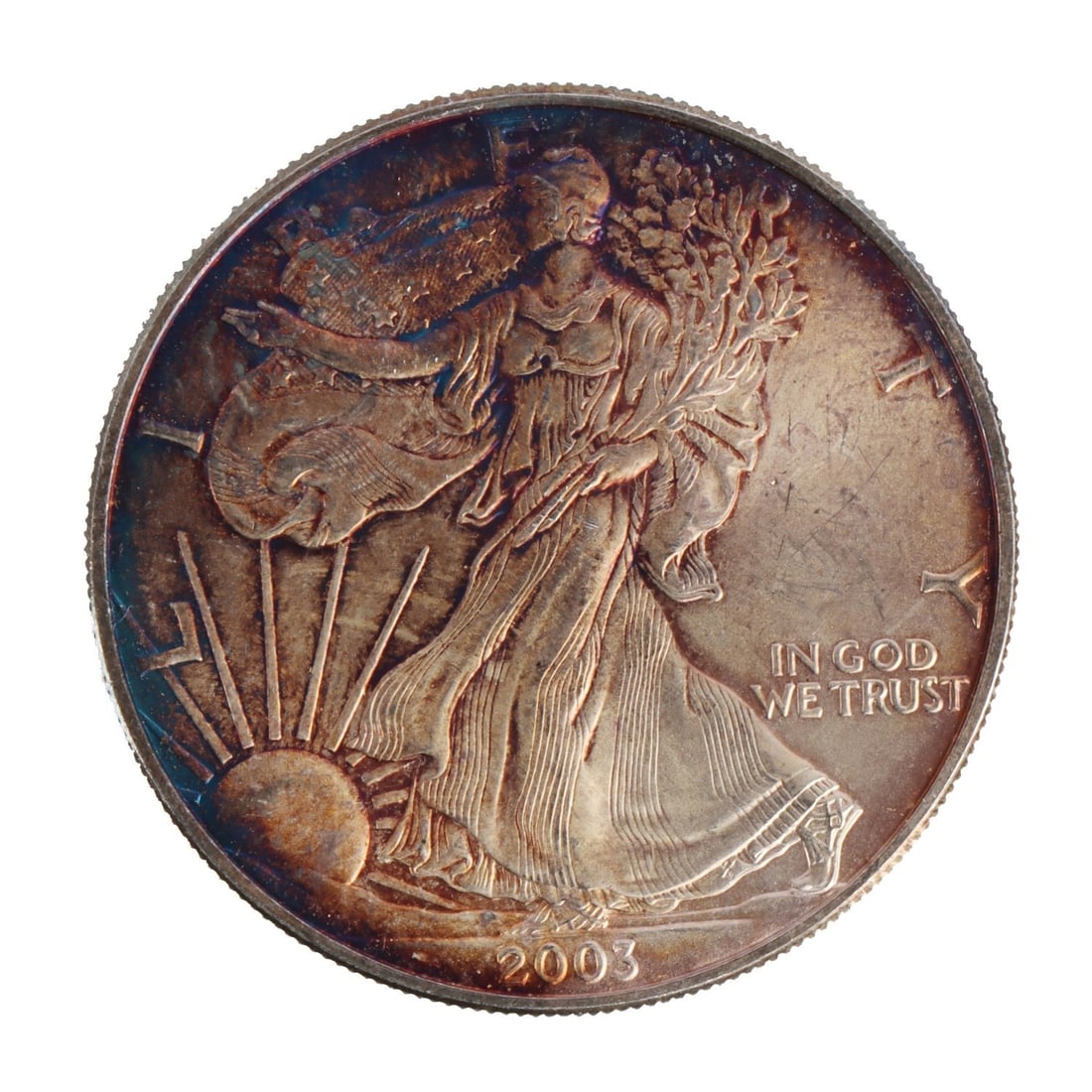 ONE US SILVER EAGLE 1 OZT .999 FINE SILVER COIN (1 of 2)