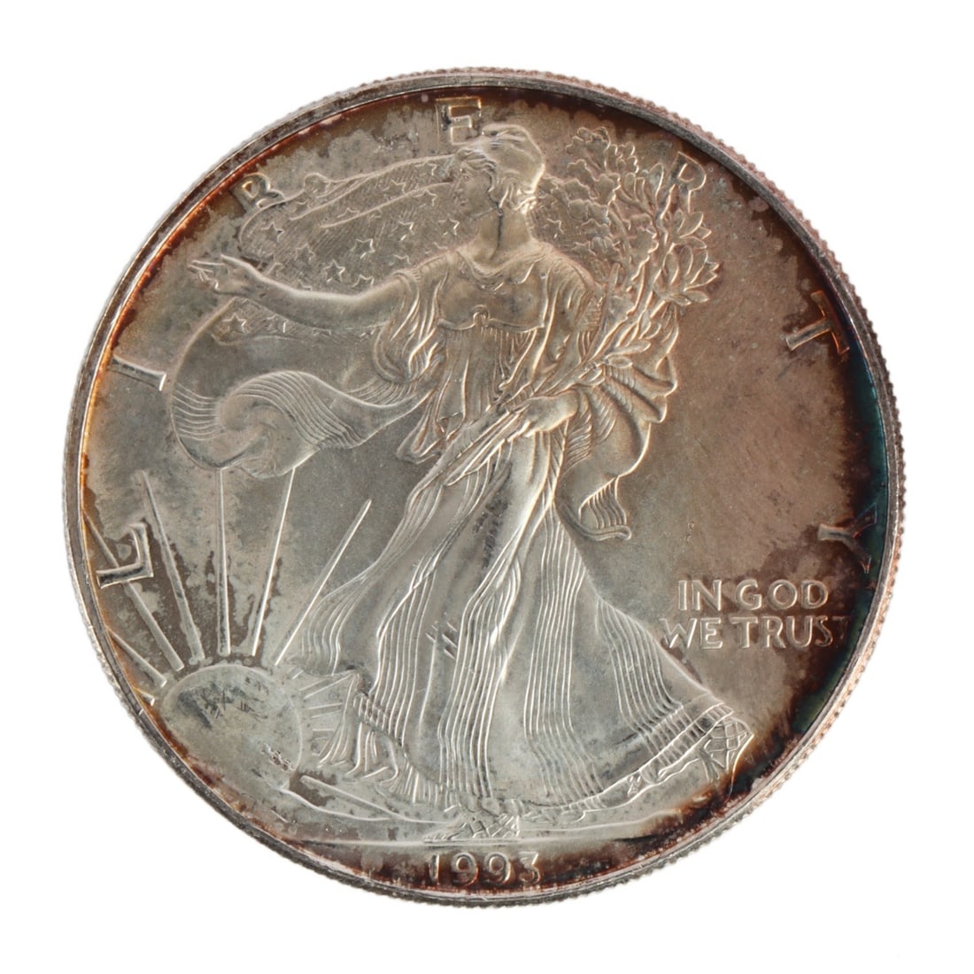 ONE US SILVER EAGLE 1 OZT .999 FINE SILVER COIN (1 of 2)