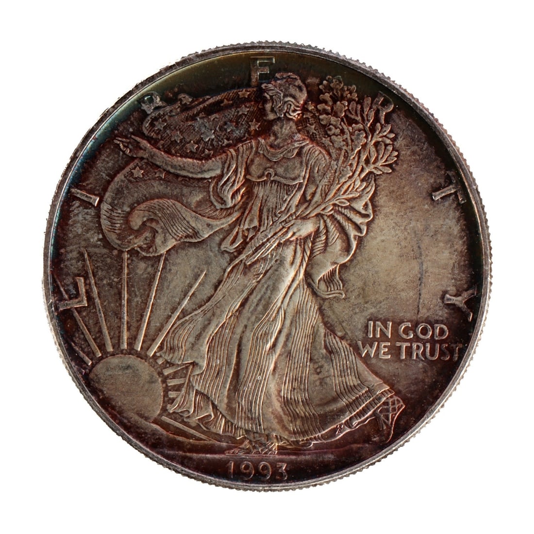 ONE US SILVER EAGLE 1 OZT .999 FINE SILVER COIN (1 of 2)