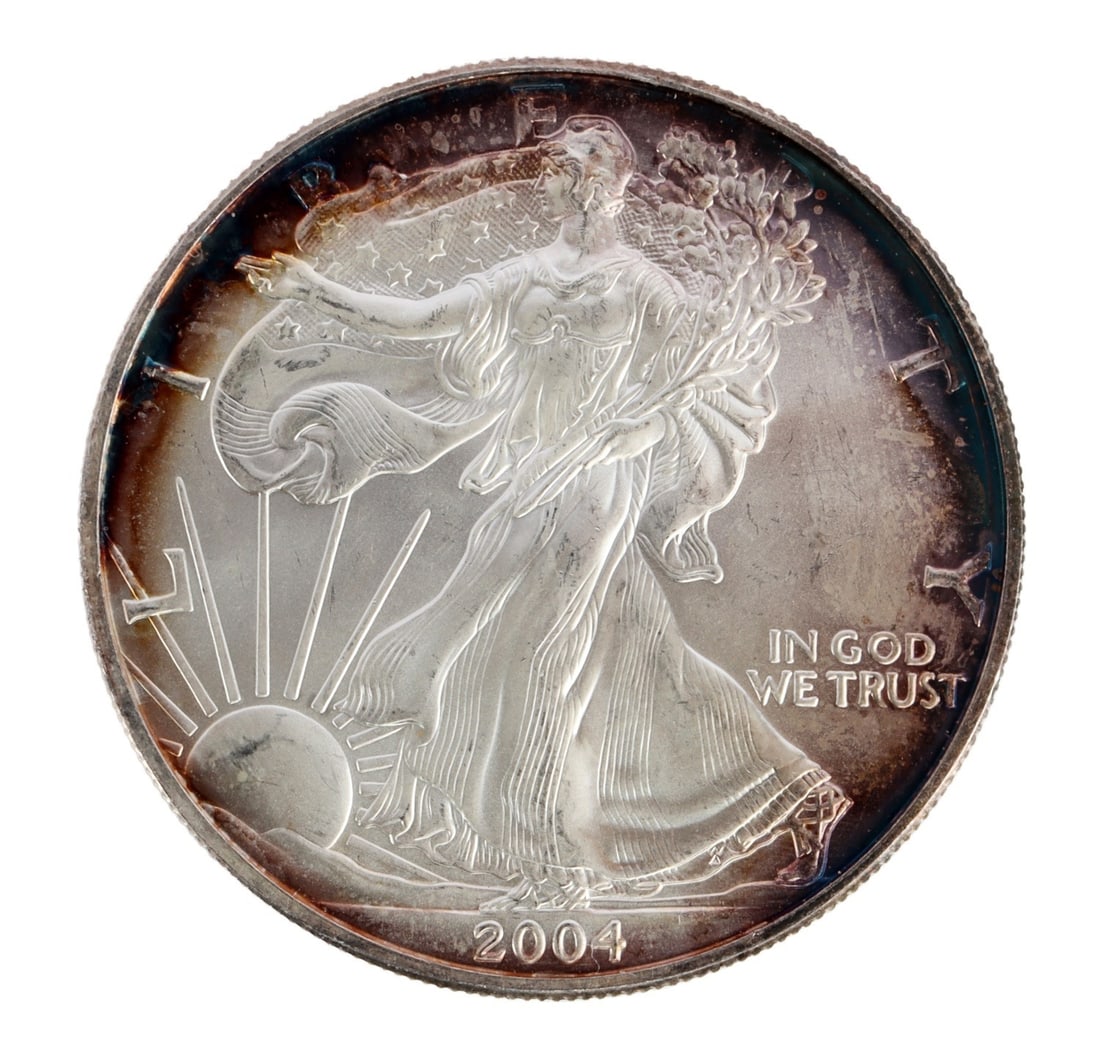 ONE US SILVER EAGLE 1 OZT .999 FINE SILVER COIN (1 of 2)