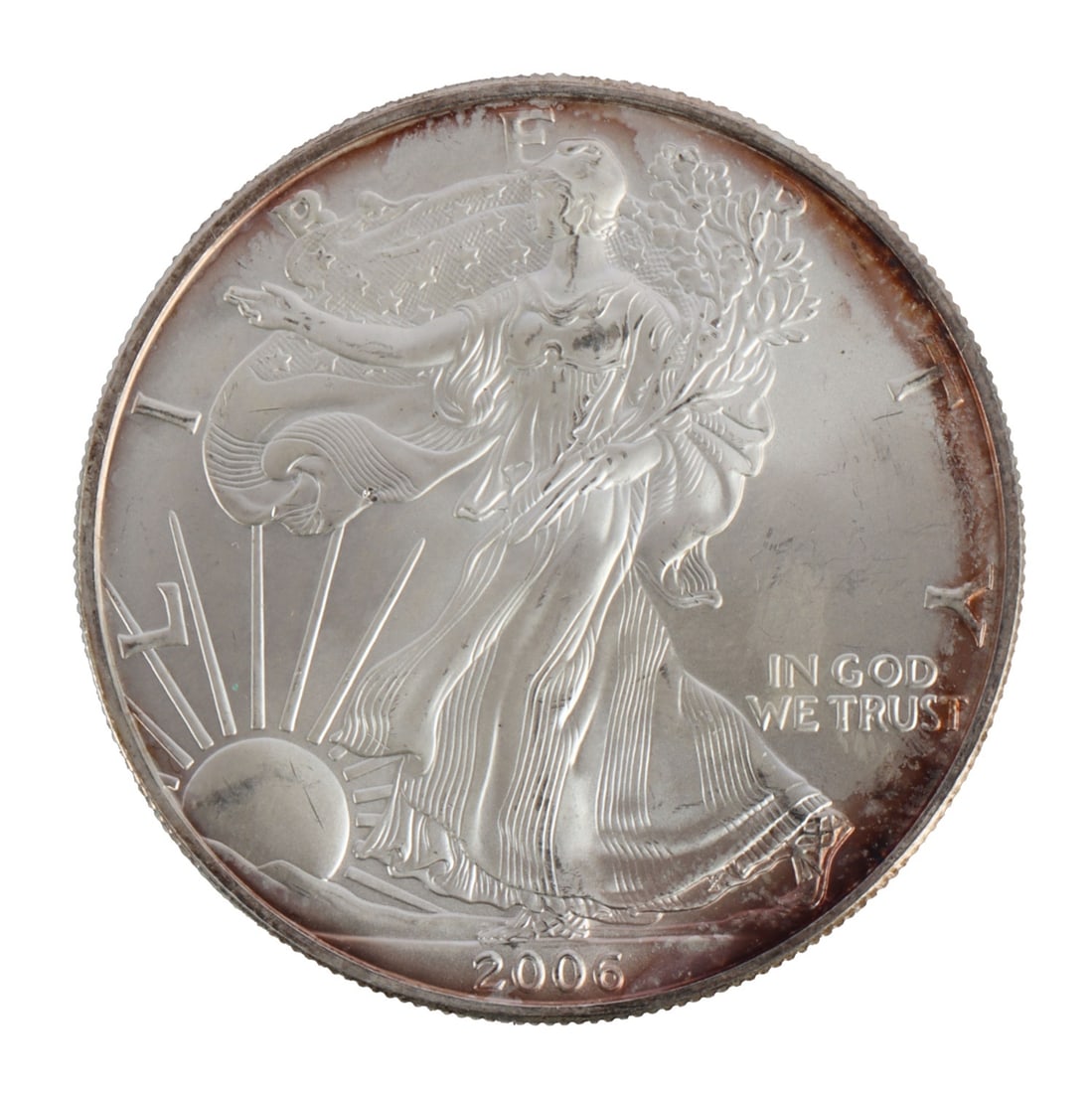 ONE US SILVER EAGLE 1 OZT .999 FINE SILVER COIN (1 of 2)