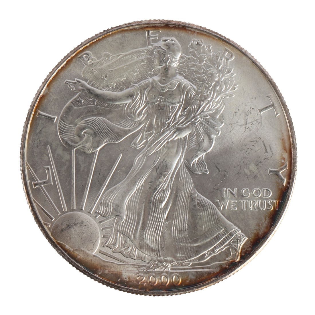 ONE US SILVER EAGLE 1 OZT .999 FINE SILVER COIN (1 of 2)