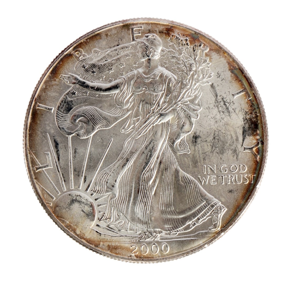 ONE US SILVER EAGLE 1 OZT .999 FINE SILVER COIN (1 of 2)