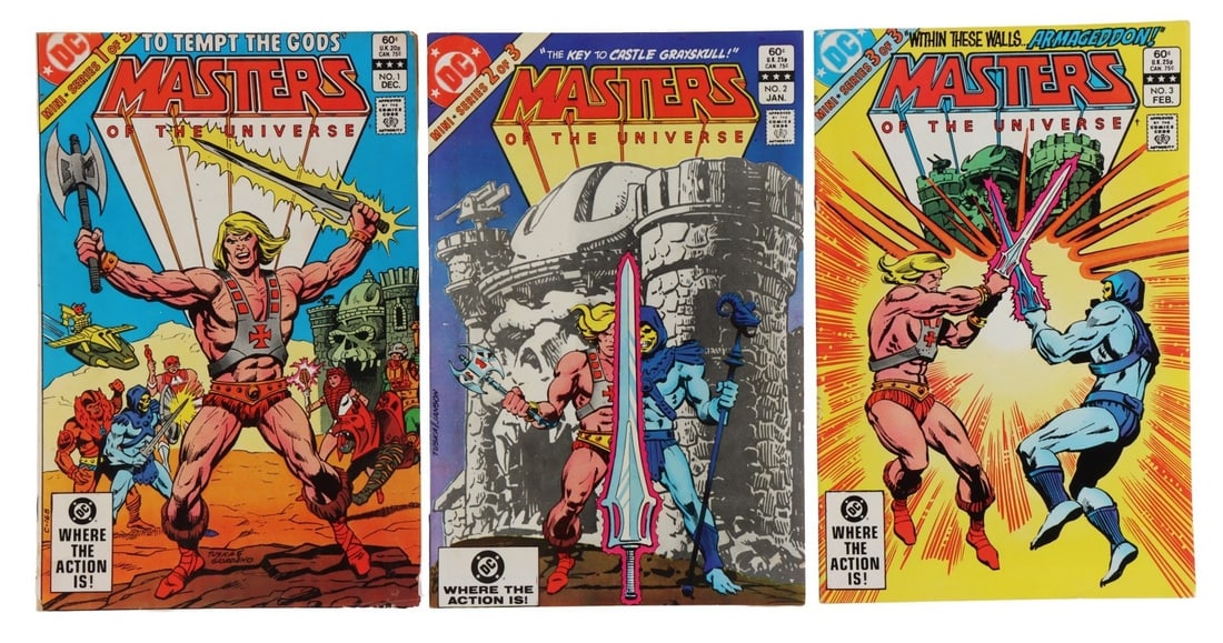 HE MAN MASTERS OF THE UNIVERSE #1 THROUGH #3 (1 of 5)