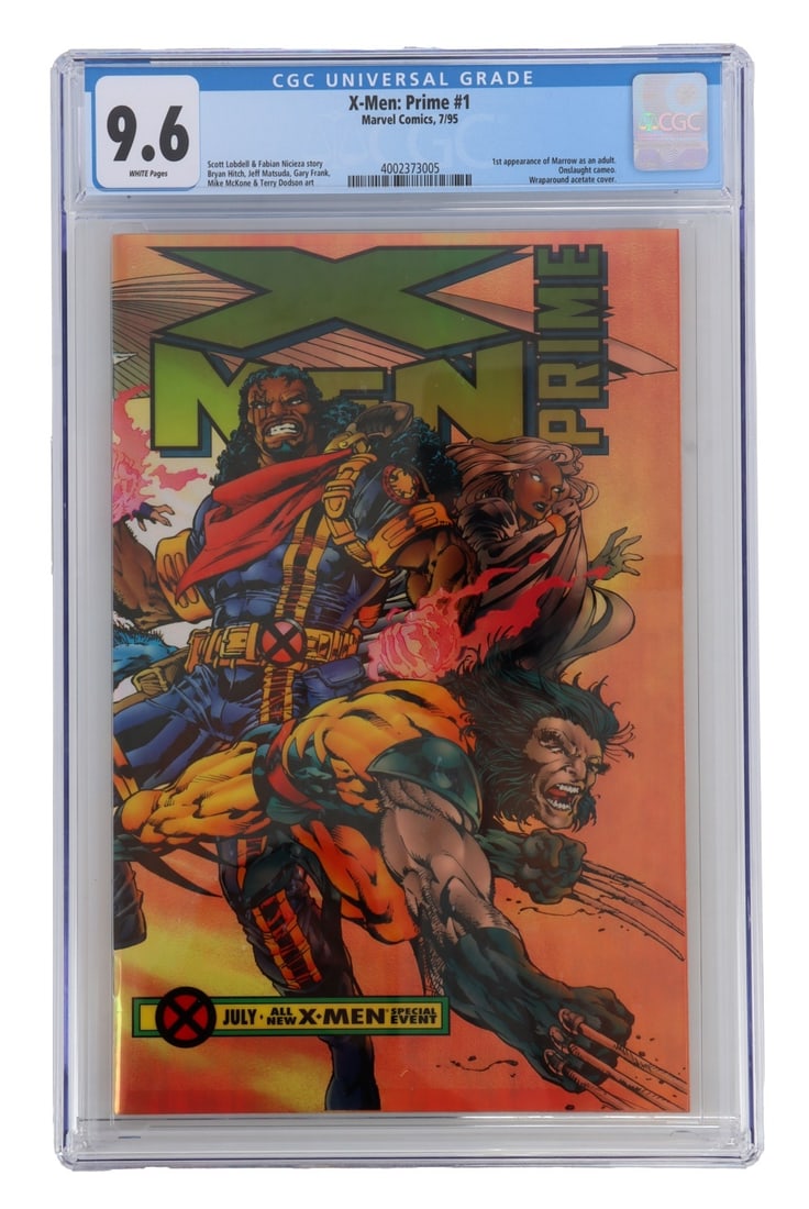 GRADED X-MEN PRIME #1 9.6 ACETATE COVER (1 of 5)
