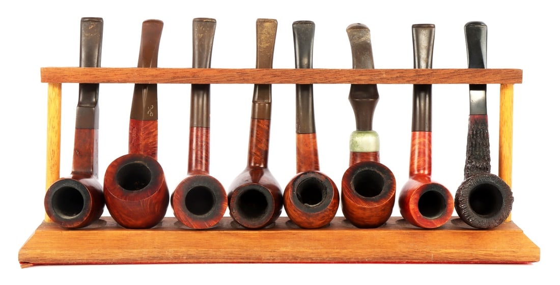ENGLISH & AMERICAN BRIAR ESTATE PIPE LOT OF 9 PCS (1 of 15)