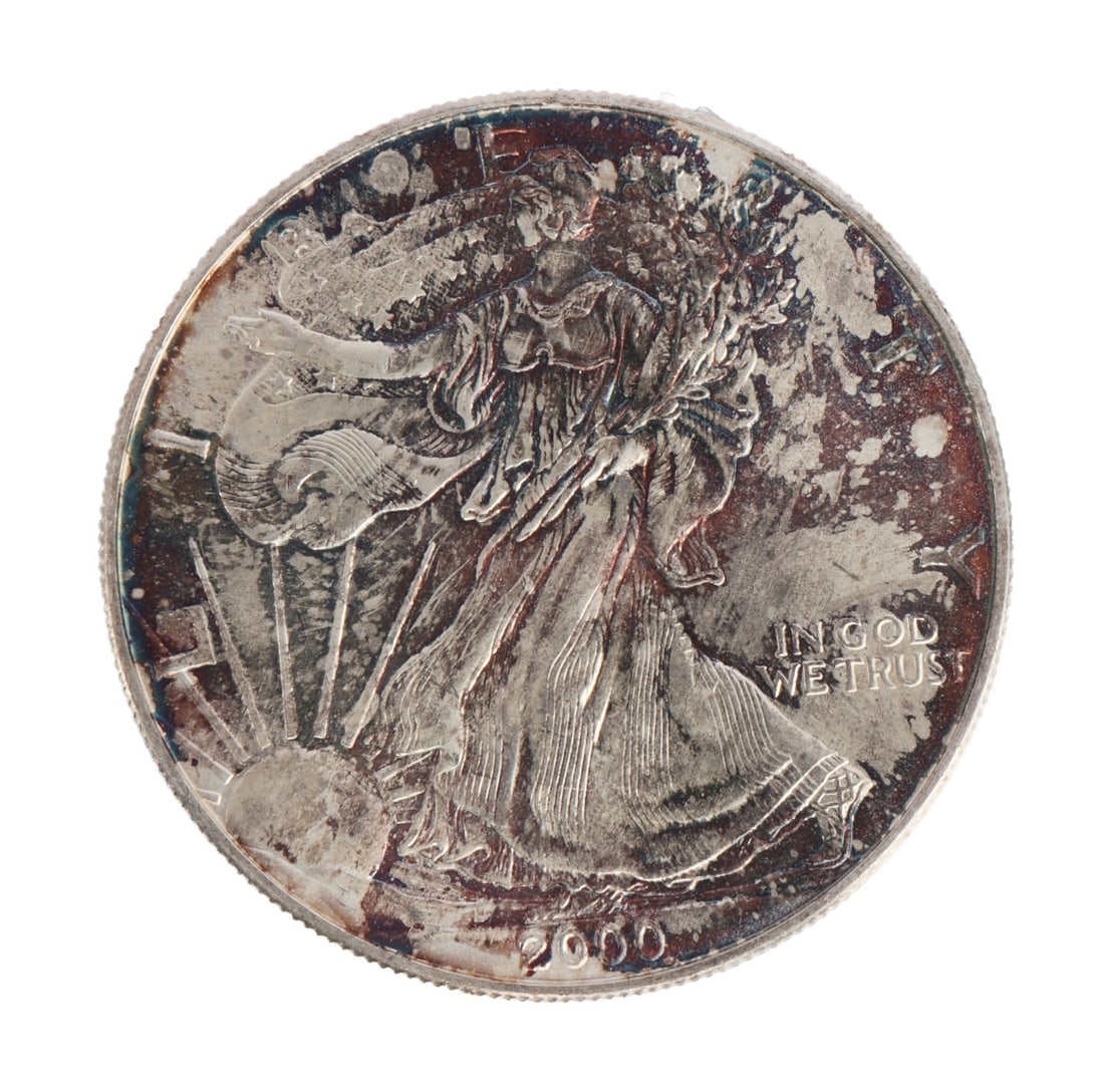 ONE US SILVER EAGLE 1 OZT .999 FINE SILVER COIN (1 of 2)