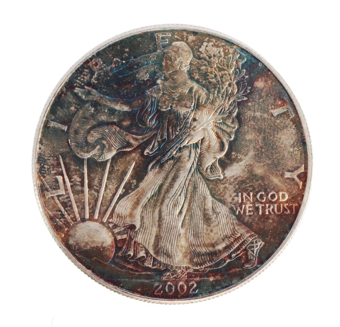 ONE US SILVER EAGLE 1 OZT .999 FINE SILVER COIN (1 of 2)