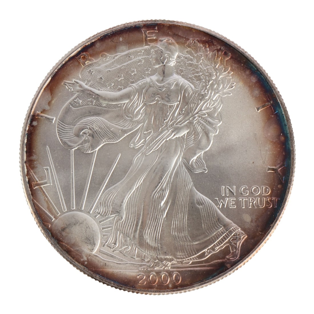 ONE US SILVER EAGLE 1 OZT .999 FINE SILVER COIN (1 of 2)