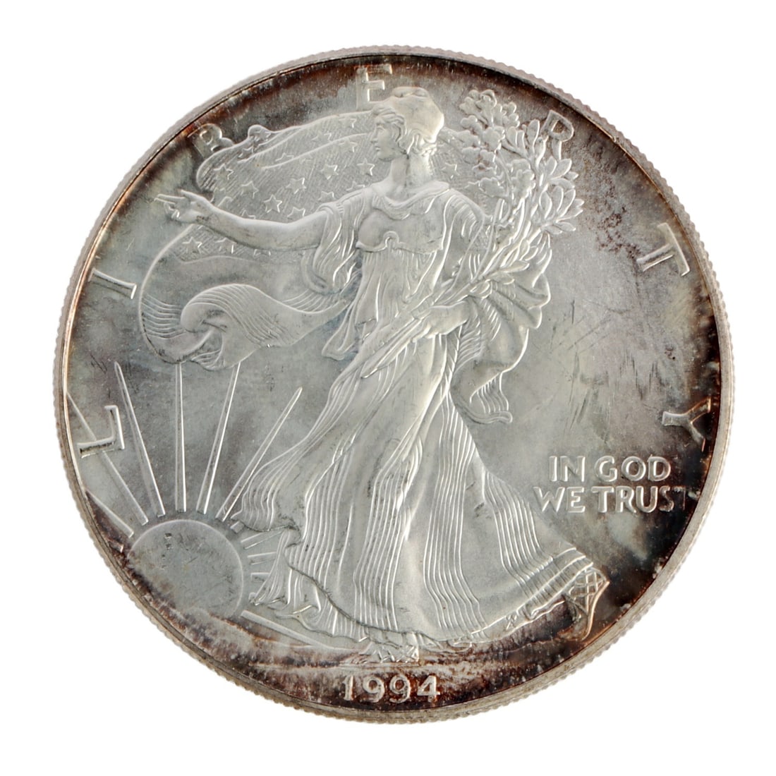 ONE US SILVER EAGLE 1 OZT .999 FINE SILVER COIN (1 of 2)