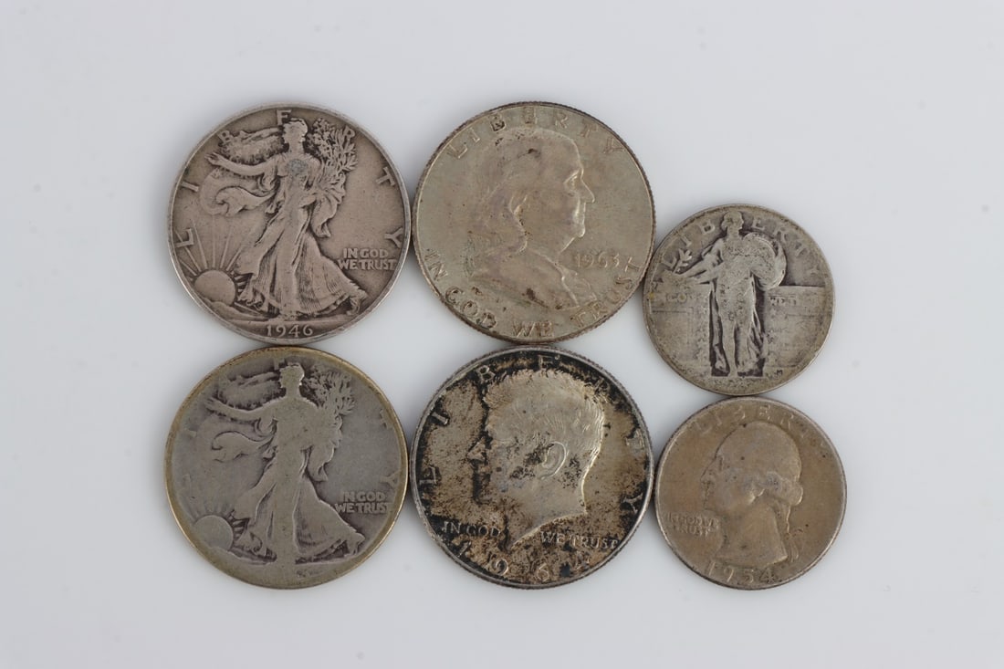 PRE-1964 US CONSTITUTIONAL SILVER $2.50 FACE VALUE (1 of 2)