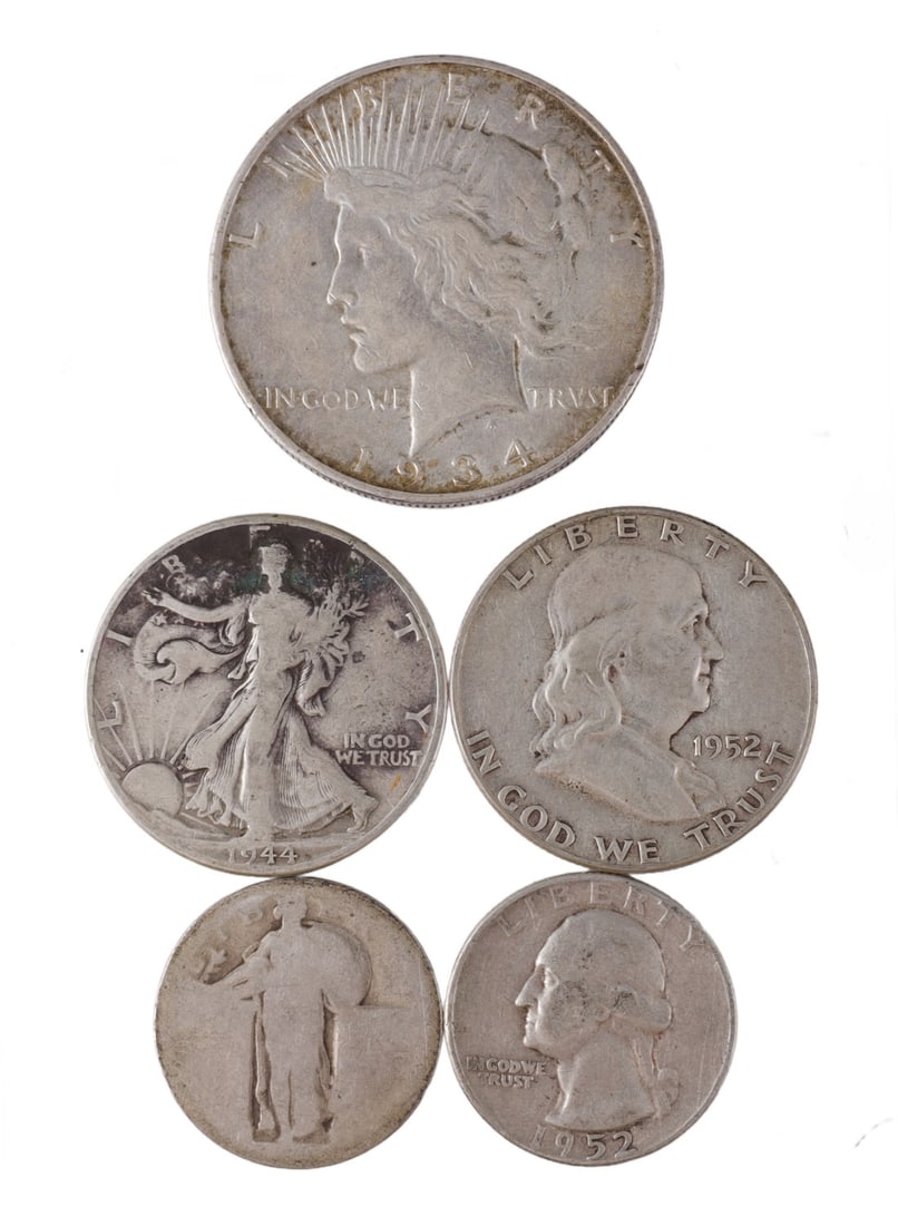 PRE-1964 US CONSTITUTIONAL SILVER $2.50 FACE VALUE (1 of 2)