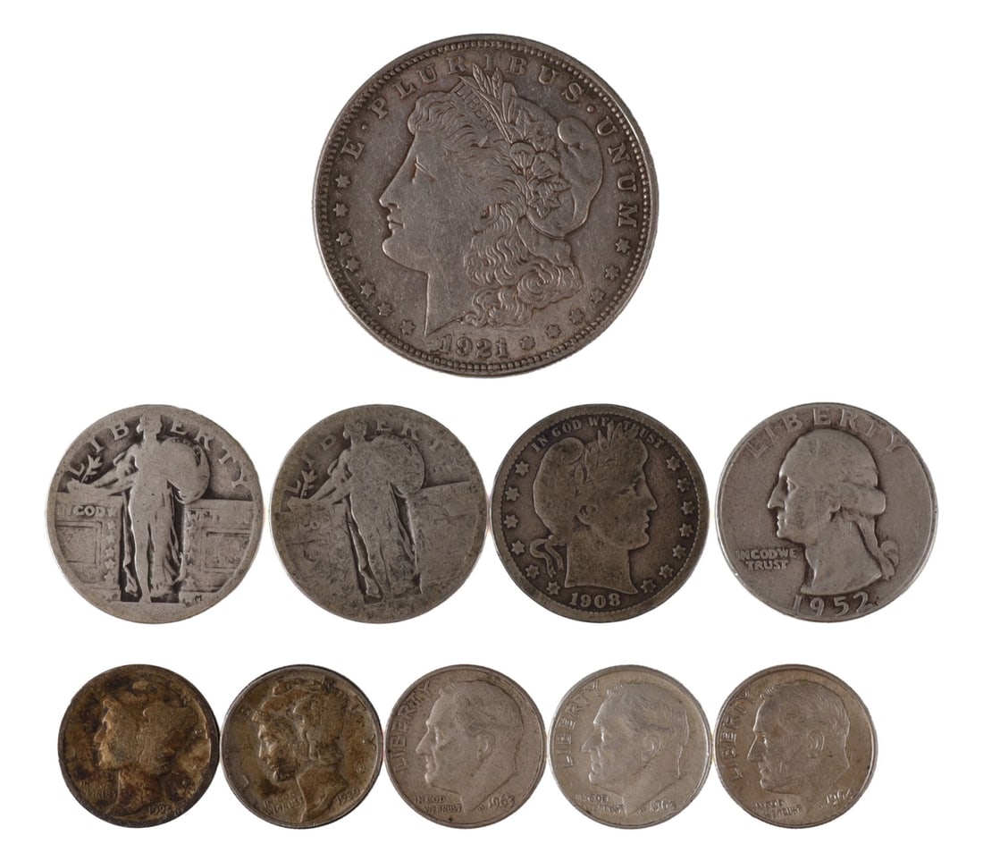 PRE-1964 US CONSTITUTIONAL SILVER $2.50 FACE VALUE (1 of 2)