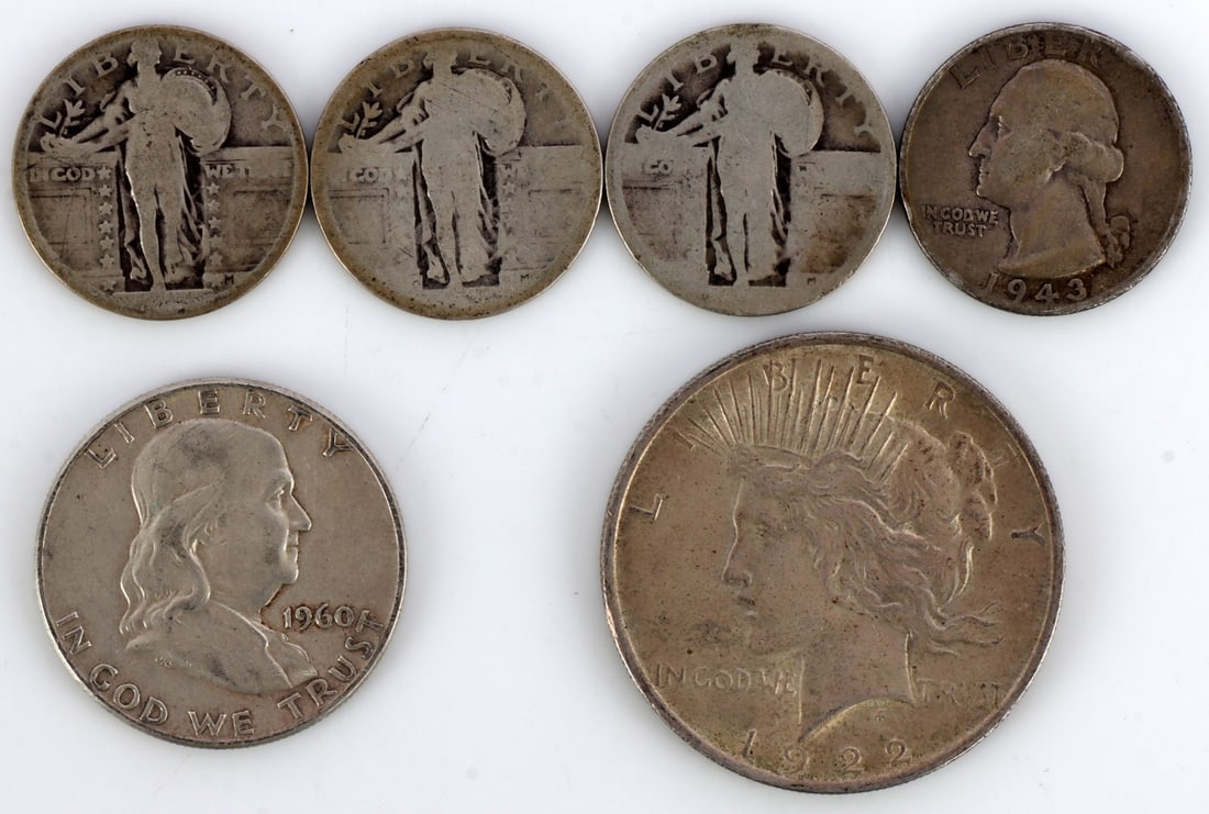 PRE-1964 US CONSTITUTIONAL SILVER $2.50 FACE VALUE (1 of 2)