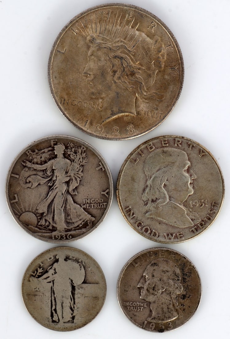 PRE-1964 US CONSTITUTIONAL SILVER $2.50 FACE VALUE (1 of 2)