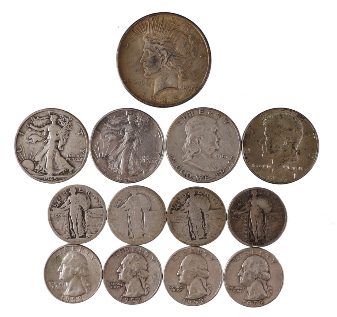 PRE-1964 US CONSTITUTIONAL SILVER $5 FACE VALUE (1 of 6)